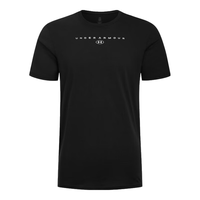 安德玛（UNDERARMOUR）春夏Stacked男子印花运动休闲短袖T恤6000211 黑色001 M