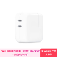 苹果 Apple 35W 双口充电器 充电插头 适用iPhone/iPad/Mac 35W 双USB-C端口 竖向