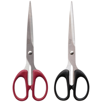 得力（deli） 办公生活家用不锈钢剪刀 手工剪纸刀家用缝纫剪多功能厨房小剪刀 办公用品 单把装 160mm小号剪刀-黑色