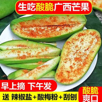 鲜以优广西生吃酸芒果特产新鲜水果四季酸脆象牙青生芒果腌制酸嘢用芒果 3斤+6包调料+工具 （泡沫箱+冰）3斤+6包调料+工具