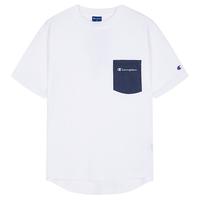 Champion 拼接口袋 短袖T恤