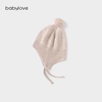 babylove宝宝毛线帽秋冬羊毛保暖包头帽可爱针织防风帽婴幼儿帽子