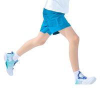 特步(XTEP)儿童夏季男童运动五分裤运动休闲短裤百搭薄款短裤 雀尾蓝【小logo】 130cm