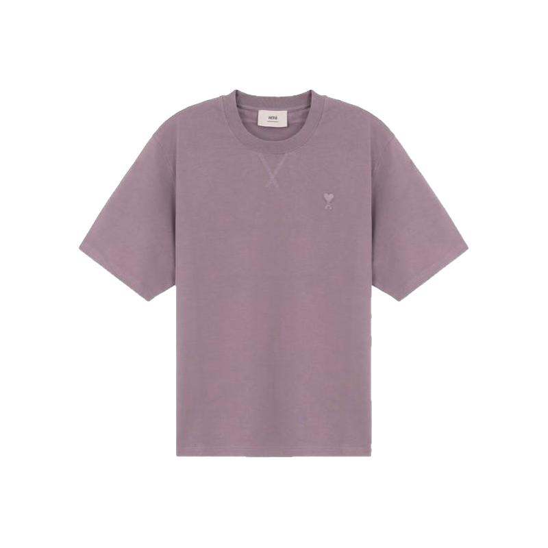 AMI PARIS 春季男女同款休闲短袖圆领T恤银泰百货精品301574