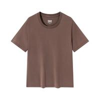 Semir 森马 短袖T恤女白色简约基础女士体恤上衣打底衫女装