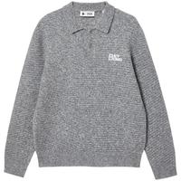 杰克·琼斯(JACK&JONES)男装25年秋冬季毛衣男士羊毛衫休闲针织衫宽松翻领套头提花打底衫 花灰GREY MELANGE 常规 S (170)