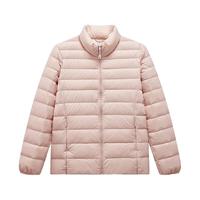 XTEP特步门店同款羽绒服女加厚保暖休闲运动立领外套977428190239 粘土粉 S