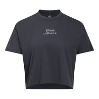 安德玛（UNDERARMOUR）春夏Sports Club女子宽松运动休闲短袖T恤6006016 犀牛灰025 XL