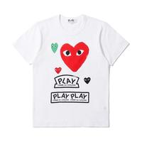 IT CDG PLAY COMME des GARCONS川久保玲女装短袖T恤logo爱心印花