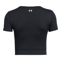 安德玛（UNDERARMOUR）春夏Motion女子训练运动短身短袖T恤1383647 黑色001 L