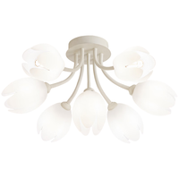 雷士 NVC Lighting照明 雷士 NVC Lighting奶油风法式轻奢吊灯客厅大灯餐厅灯卧室灯灯具灯饰全屋套餐 花蕾 7头奶油风吊灯