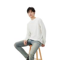 Gap男装秋季LOGO纯棉运动长袖T恤810626时尚休闲上衣