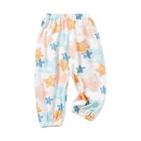 2件女童防蚊裤夏季薄款男宝宝裤子灯笼裤外穿婴儿休闲裤9分裤纯棉