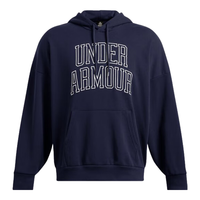 安德玛（UNDERARMOUR） Icon男子高克重棉织宽松运动休闲卫衣1386549 藏蓝色410 L