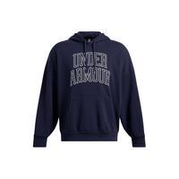 安德玛（UNDERARMOUR） Icon男子高克重棉织宽松运动休闲卫衣1386549 藏蓝色410 3XL