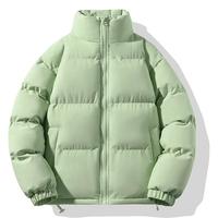 JEEP SPIRIT吉普 棉服秋冬季纯色加厚保暖棉袄宽松连帽短款棉衣外套 艾草绿色. L
