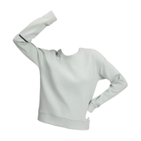 安德玛（UNDERARMOUR）Unstoppable自在系列女子弹力针织圆领运动休闲卫衣1387883 氢绿377 2XL