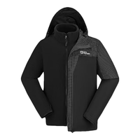 狼爪 冲锋上衣男防风抓绒宽松三合一两件套5122191