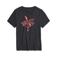 G-STAR RAW2024印花短袖柔软女士时尚夏季T恤D24595 深蓝绿 XS