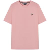 Teenie Weenie Men小熊男装T恤男2024夏季圆领休闲时尚刺绣上衣男 粉色 170/M