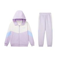 校园运动套装外套长裤女童套装秋季中大童运动服柔软安踏童装