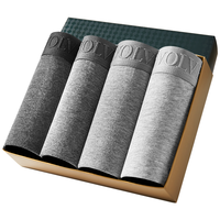 七匹狼 男士内裤男平角裤纯棉透气中腰裤衩男生裤头棉质底裤四角裤