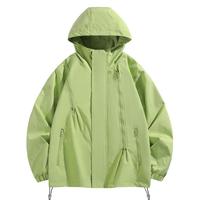 猫人（MiiOW）户外防风风水 | 纯色冲锋外套2024 | 登山工装外套 黑色 4XL