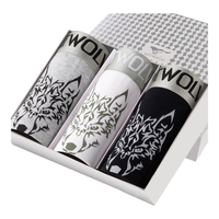 SEPTWOLVES 七匹狼 男士内裤 男平角裤棉质速干透气弹力四角裤头青年男式内裤95048 多色 2XL