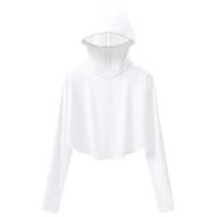 东方骆驼;EASTERN CAMEL防晒衣女夏季2025防紫外线轻薄外套小个子斗篷防晒服 白色 S