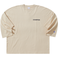 【Champion】春季黑色白色黑色宽松圆领装长袖T恤男潮牌街头