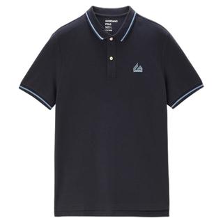 佐丹奴Polo男装黑科技冰氧酷针织绣花撞色短袖POLO 01014399