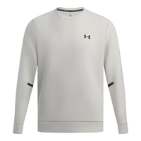 安德玛(UNDERARMOUR)秋冬Unstoppable自在系列男子圆领休闲卫衣1381688 峰顶白110 XL