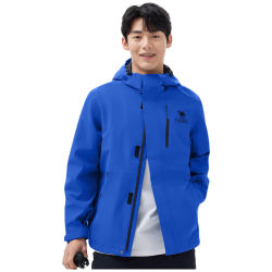 骆驼 户外单层冲锋衣三防硬壳轻量化透湿专业登山服外套