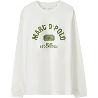 Marc O'Polo/MOP春季字母logo印花纯棉长袖T恤男 白色100 XS