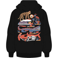 迪卡侬（DECATHLON）运动卫衣滑板连帽衫男女同款全棉卫衣透气舒适潮流 黑色 L