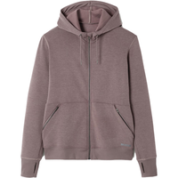 迪卡侬运动外套透气吸汗拉链外套温暖亲肤运动卫衣WSDW肉桂红M-4583124 L