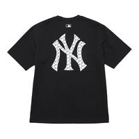 MLB 男女老花运动纯棉T恤大logo休闲短袖24夏季TSM03