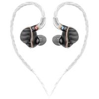 FiiO 飞傲 FH7 入耳式挂耳式圈铁有线耳机 黑色 3.5mm