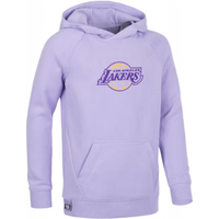 迪卡侬（DECATHLON）NBA长袖儿童春秋款加绒连帽卫衣上衣女童秋装运动套头 洛杉矶湖人紫罗兰 141/150CM1011岁
