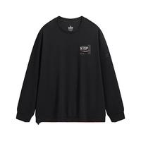 XTEP特步套头卫衣2024年春季百搭上衣976129920306 正黑色 M