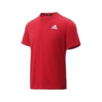 阿迪达斯 adidas男子休闲运动短袖T恤 夏季百搭透气针织耐磨圆领短袖