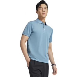 雅戈尔 短袖POLO衫男翻领胸前绣花面料手感柔软素色POLO衫 VSPC533062HCA蓝色 2XL