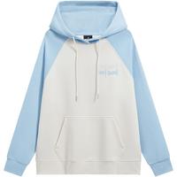 XTEP特步连帽卫衣2024春季潮流长袖运动上衣976127930519 碧空蓝/棉花白 M