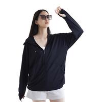 茉寻冰钛科技防晒衣女2025夏季防晒服原纱开创者【薯专属】 落肩款-黑色 L (适合身高155-165cm)