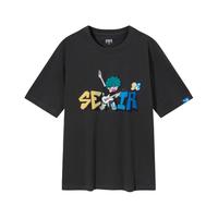 Semir 森马 夏季渐变印花宽松个性运动休闲男士短袖t恤男款