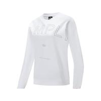 XTEP特步门店同款套头卫衣女字母印花2024春季宽松休闲服976128920065 珍珠白 2XL