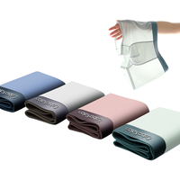 CabraKalani男士内裤男莫代尔运动四角平角宽松大码男生中腰冰丝男式裤头裤衩 A8CK品牌专柜无痕蓝绿灰粉冰丝款 XXXL(150-170斤)