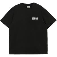 杰克·琼斯(JACK&JONES)夏季潮舒适纯棉字母炫彩反光法斗狗宽松短袖T恤男224201209 E40黑色 常规 E40黑色 175/96A/M