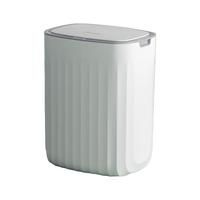美的(Midea)智能垃圾桶带盖 自动感应式家用卧室客厅厨房厕所卫生间防水电动 垃圾袋桶12L AGC1201A 白色