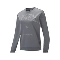 XTEP特步门店同款套头卫衣女字母印花2024春季宽松休闲服976128920065 钢铁灰 2XL